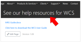 Pages | WCS Documentation